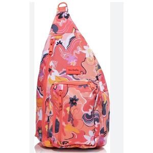 NWOT Vera Bradley Women's Recycled Lighten Up Reactive Mini Sling Backpack Pink